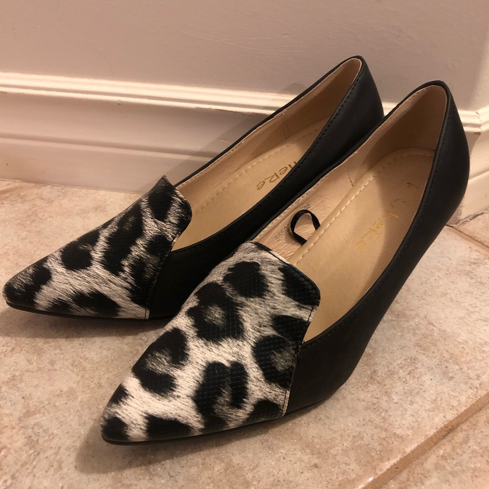Leopard print heels